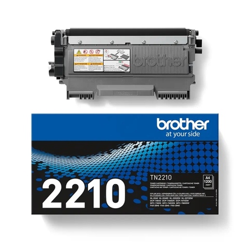 [BR-TN2210-MO] Brother TN2210 Noir toner Marque Originale