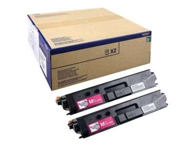 [BR-TN329MVP2-MO] Brother TN329 Magenta Pack de 2 cartouches de Toner Marque Originales TN329MTWIN