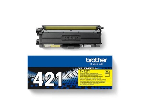 [BR-TN421YL-MO] Brother TN421 Yellow toner Marque Originale TN421Y