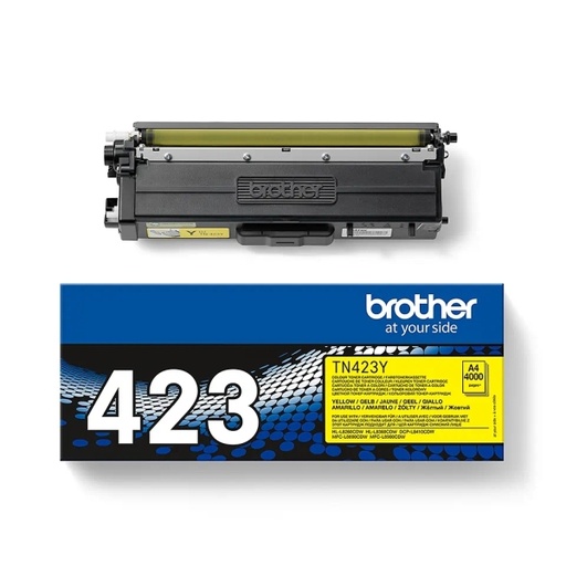 [BR-TN423YL-MO] Brother TN423 Yellow toner Marque Originale TN423Y